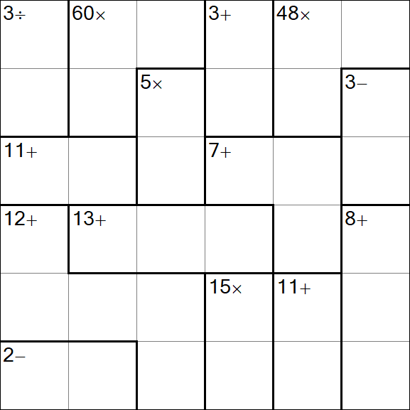 Calcudoku - Simple