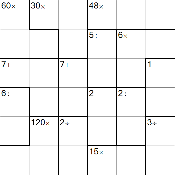 Calcudoku - Einfach