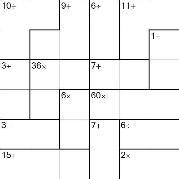 Calcudoku - Einfach