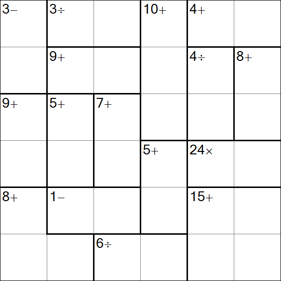 Calcudoku - Einfach