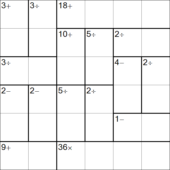 Calcudoku - Einfach