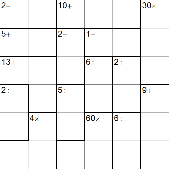 Calcudoku - Einfach