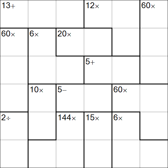 Calcudoku - Einfach