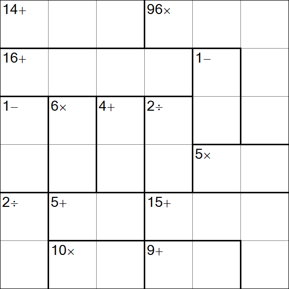 Calcudoku - Easy