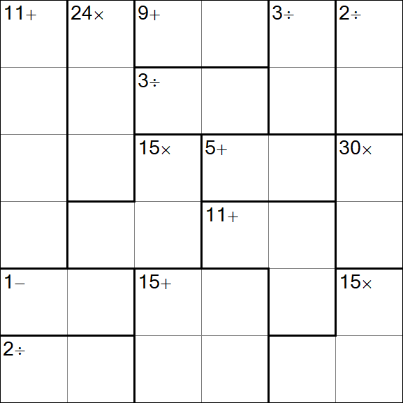 Calcudoku - Einfach