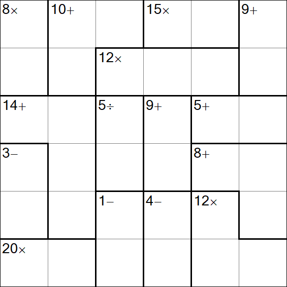Calcudoku - Einfach