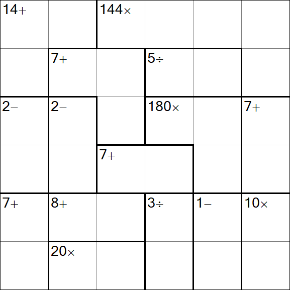 Calcudoku - Einfach