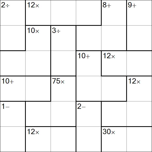 Calcudoku - Einfach