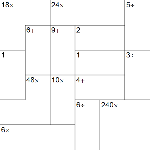 Calcudoku - Einfach