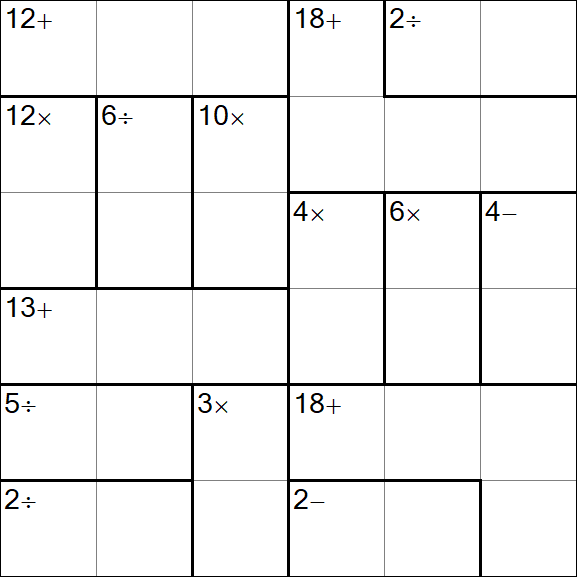 Calcudoku - Easy