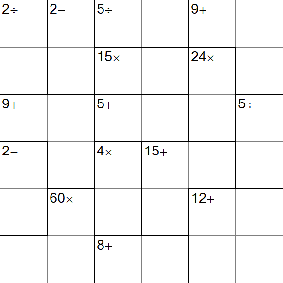 Calcudoku - Einfach