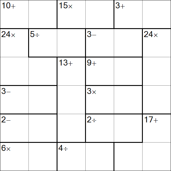 Calcudoku - Einfach
