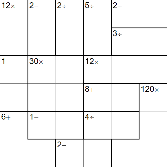 Calcudoku - Easy