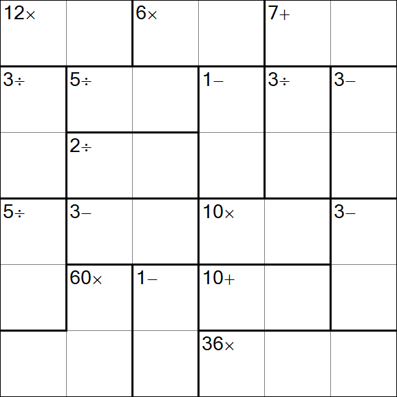 Calcudoku - Einfach