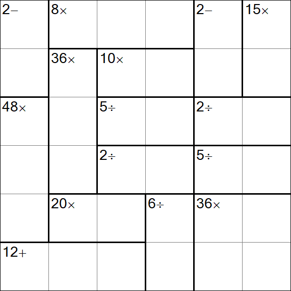 Calcudoku - Easy