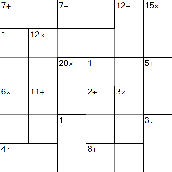 Calcudoku - Easy