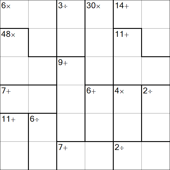 Calcudoku - Easy