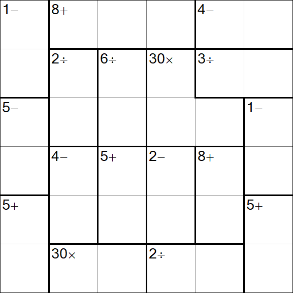 Calcudoku - Einfach