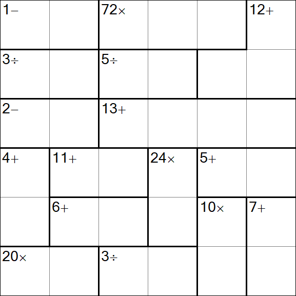 Calcudoku - Easy