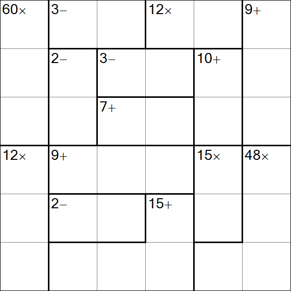 Calcudoku - Einfach