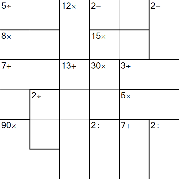 Calcudoku - Einfach