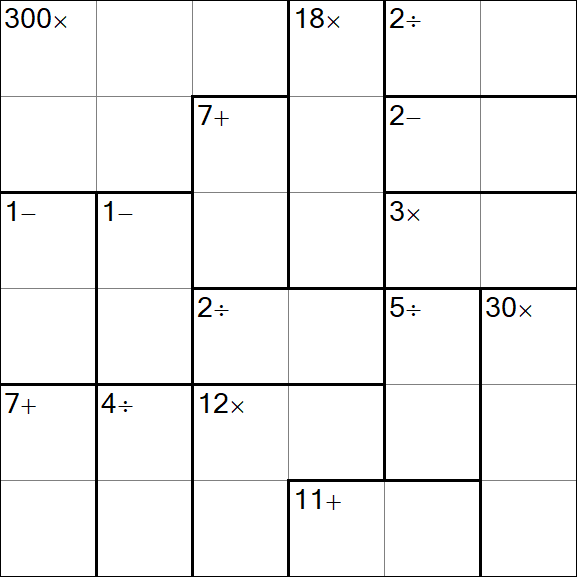 Calcudoku - Einfach