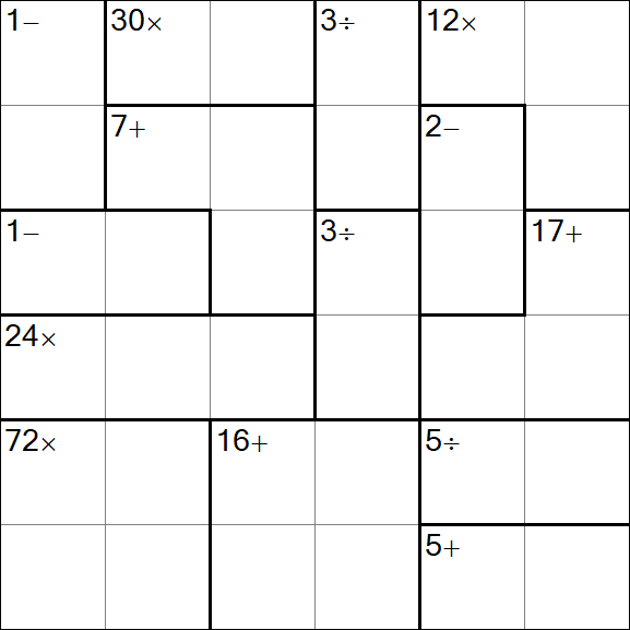Calcudoku - Einfach