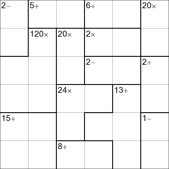 Calcudoku - Easy