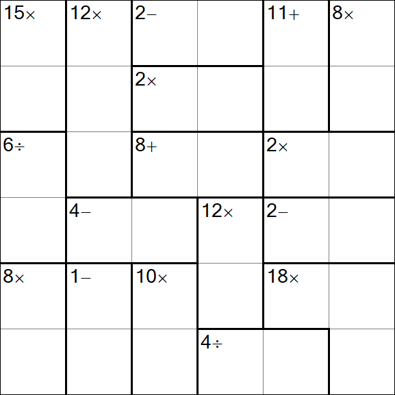 Calcudoku - Einfach
