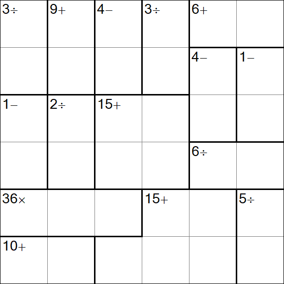 Calcudoku - Einfach