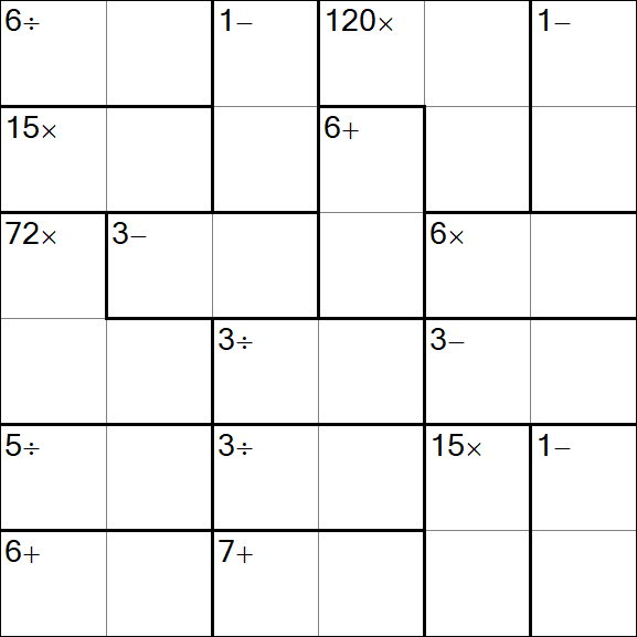 Calcudoku - Einfach