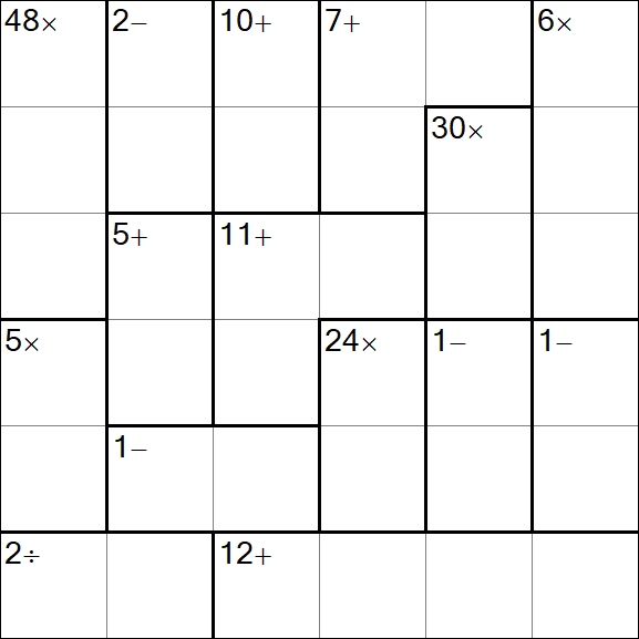 Calcudoku - Einfach