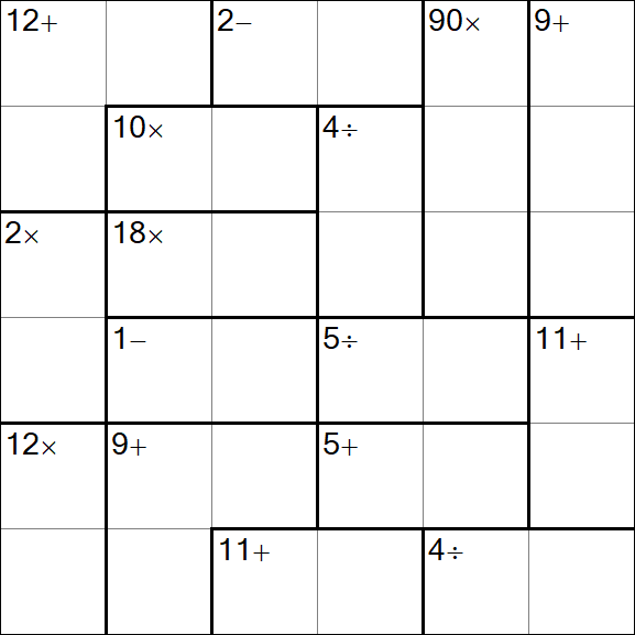 Calcudoku - Einfach
