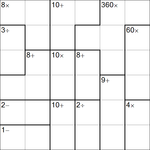 Calcudoku - Easy