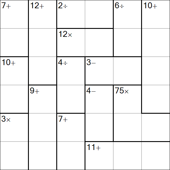 Calcudoku - Einfach