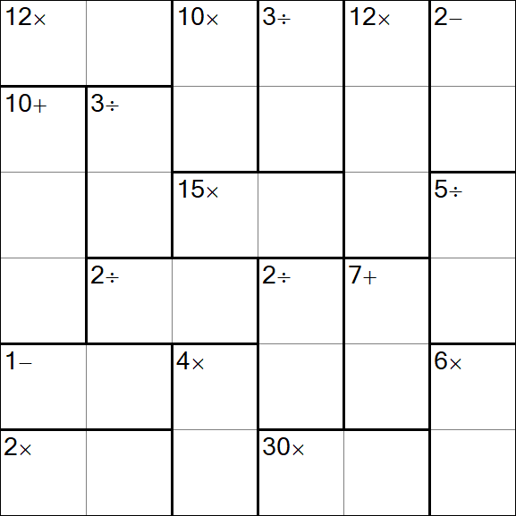 Calcudoku - Einfach