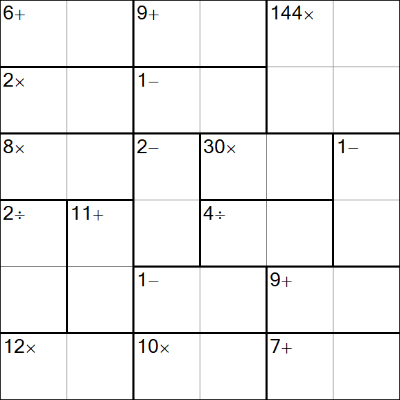Calcudoku - Einfach