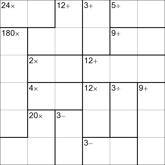Calcudoku - Einfach
