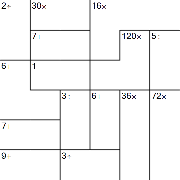 Calcudoku - Einfach