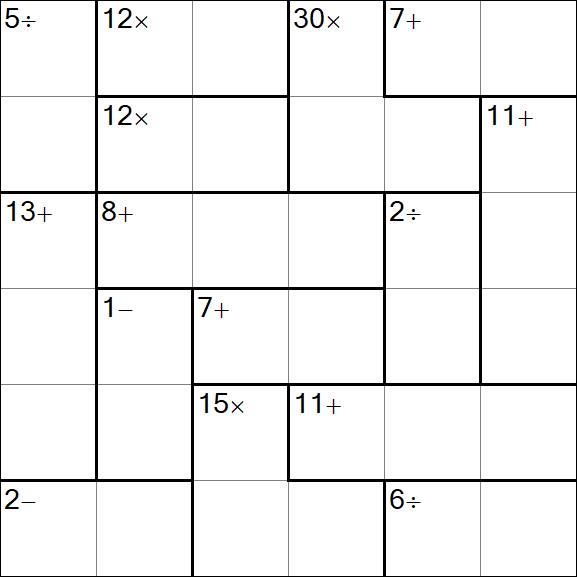 Calcudoku - Einfach