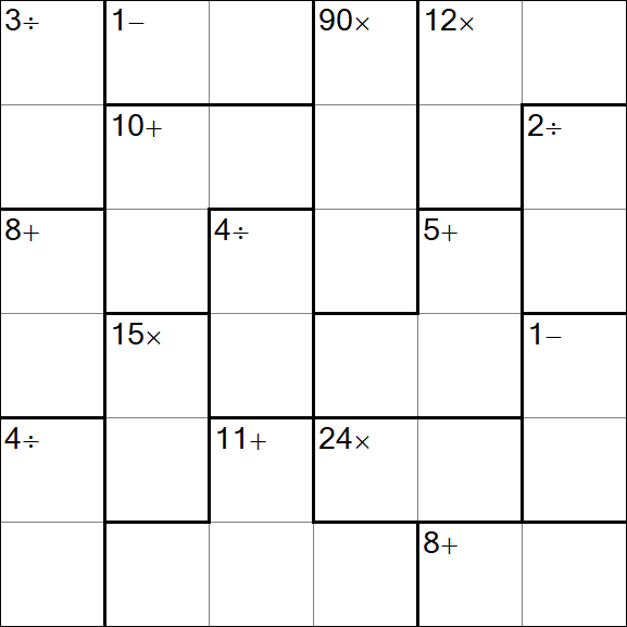 Calcudoku - Easy