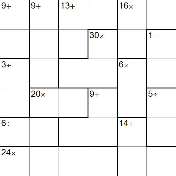 Calcudoku - Einfach
