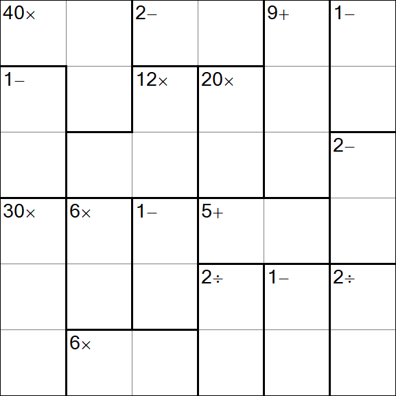 Calcudoku - Einfach