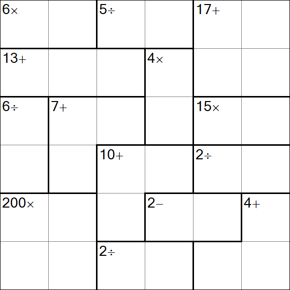 Calcudoku - Einfach