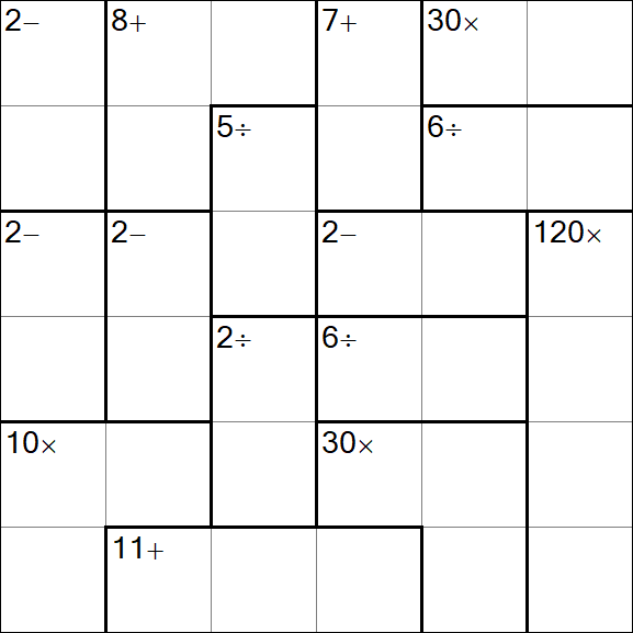 Calcudoku - Einfach