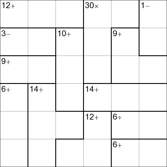 Calcudoku - Einfach