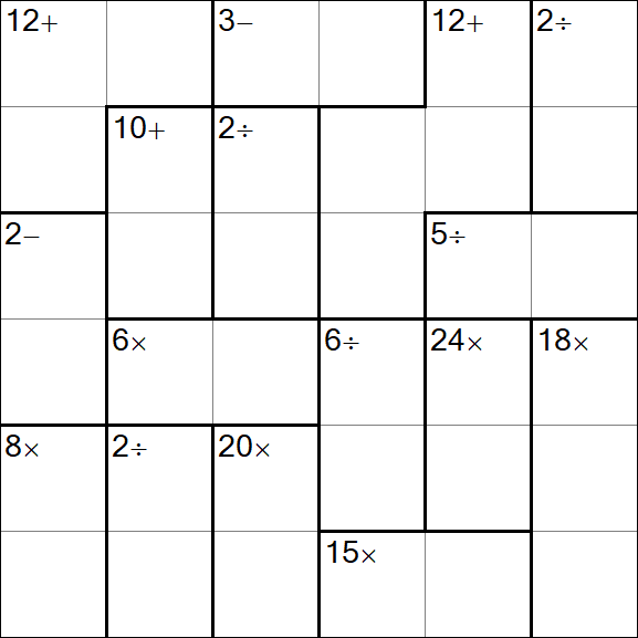 Calcudoku - Easy