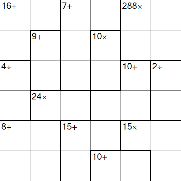 Calcudoku - Einfach