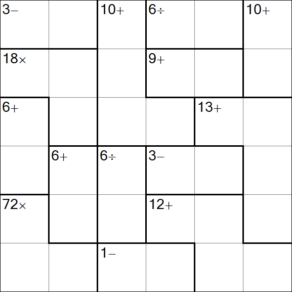 Calcudoku - Einfach