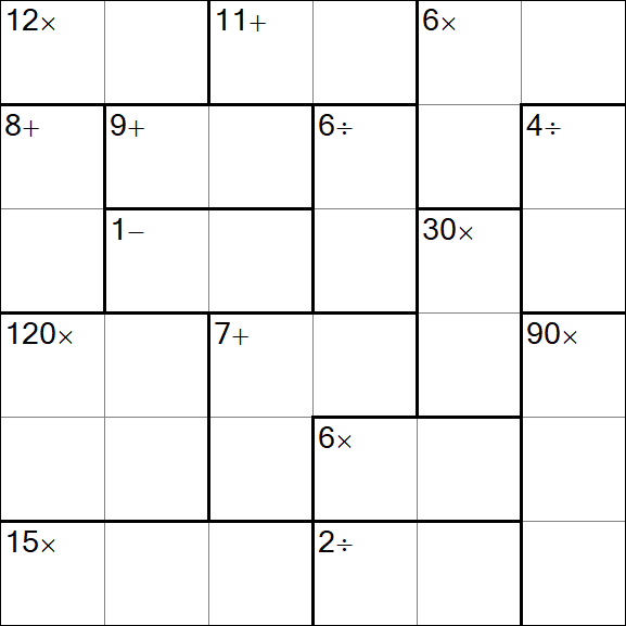 Calcudoku - Einfach